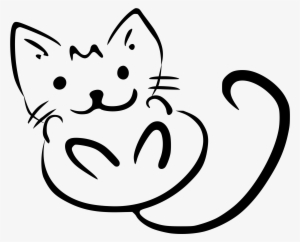 Wonderful Outline Of Cat Face Black 1 Icons Png Free - Dessin De Kitty Grand Tote Bag