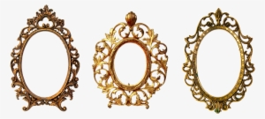 Frame, Oval, Wooden Frame, Decorative - Round Gold Frame Png
