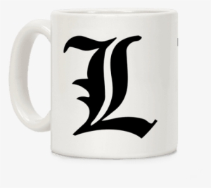 L Insignia Coffee Mug - Death Note Symbol Png