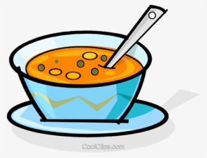 Bowl Of Soup Royalty Free Vector Clip Art Illustration - Bowl Of Soup Clipart