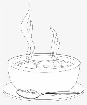 Soup Clipart Black And White - Soup Clipart Black Background
