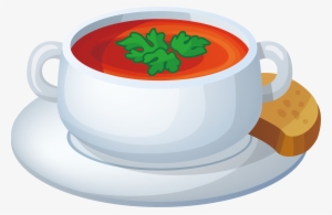 Borscht Soup Bowl Illustration - Cartoon Soup