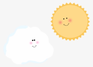 Sun And Cloud Clip Art Image - Air Condition Service Symbol