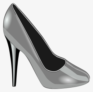 Converse Clipart Tennis Shoe - Silver Heels Clip Art