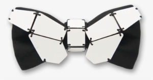 Geometry Butterfly In Black White Bow Tie - Strap
