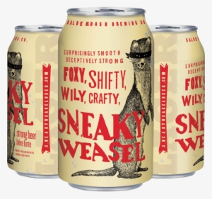 Despite Claims On The Can That It Is Brewed By "balderdash - Sneaky Weasel