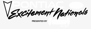Pontiac Excitement Nationals Logo Black And White - Vector
