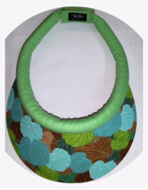 Mini Mid Brim Lily Pad Themed Print W/jade Band & Velcro - Inflatable