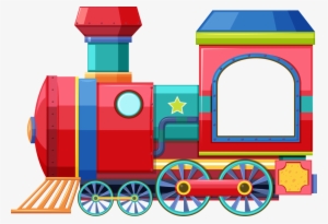 Red Cartoon Little Train Element Design - รถไฟ การ์ตูน Png