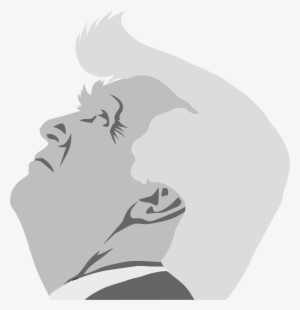 This Free Icons Png Design Of Grayscale Trump Profile