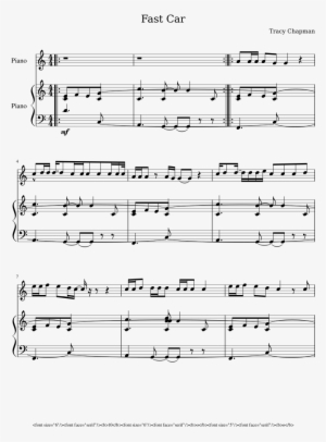 Fast Car Sheet Music Composed By Tracy Chapman 1 Of - Skye Boat Song Notes Flute