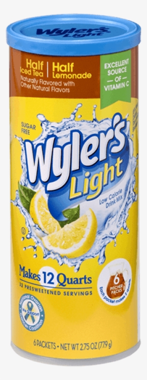 Amp Up Your Water's Flavor Factor With A Burst Of Low - Wylers Light Drink Mix, Iced Tea, Peach - 6 Packets,