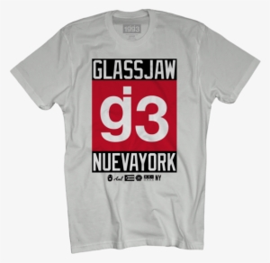 Cb G3 Nueva York White T-shirt - Glassjaw Worship Tribute Shirt