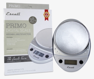 Primo 5000 Gram Food Scale - Escali Scale, Digital, Primo, Warm Red