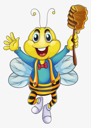 Abeilles,png - Cartoon Clipart Bee Hive Bees And Honeycomb Transparent