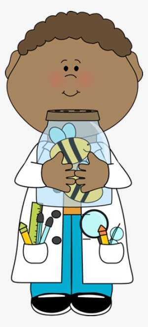 Bee Clipart Child - Black Scientist Clipart