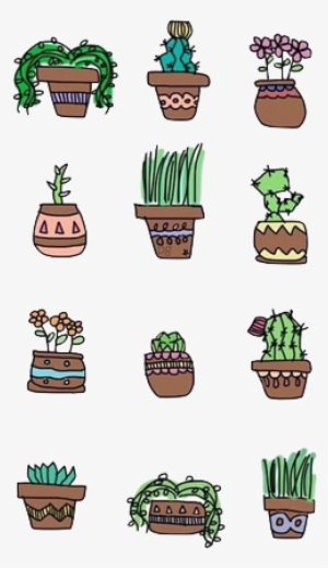 Plant Drawing Tumblr Cacti Friends - Plants Are Friends Iphone