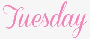 Tuesday Pink - Wedding Invitation Font Clipart