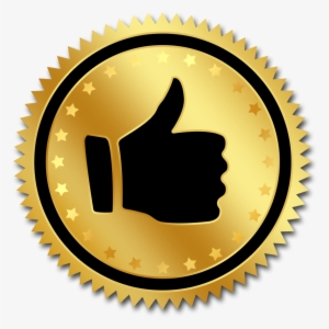 3x - Golden Thumbs Up Png