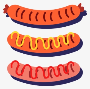 Hot Dog Barbecue Grill Sausage - Sausage Vector Png