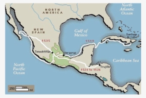The Aztecs Controlled A Trade System - 9 Spanish Explorers In North America Map
