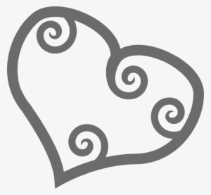 How To Set Use Single Scrollwork Heart Clipart - Maori Art
