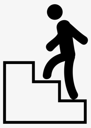 Man Climbing Stairs - Man Climbing Stairs Icon