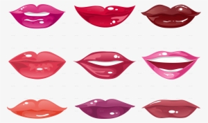 Lips Clipart Female Cartoon - Lip Shape Lips Clipart