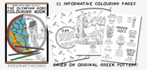 The Olympian Gods Colouring Book - Cartoon