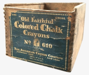 Old Faithful Jointed Wood Crayon Box - Book Cover