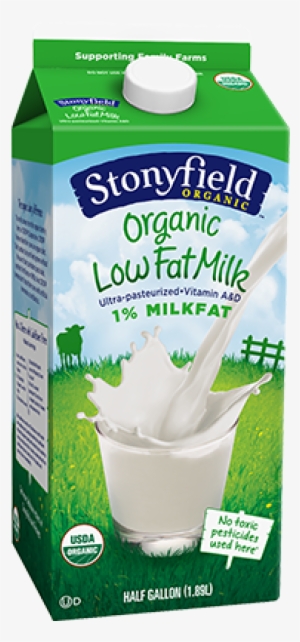 Low Fat 1% Milk Half Gallon - Stonyfield Organic Milk