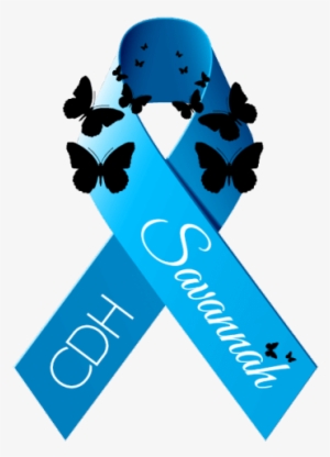 Blue Ribbon Savannah - Bowel Cancer Uk Ribbon