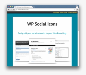 About A Year Ago, I Launched Wp Social Icons A Premium - Web Page