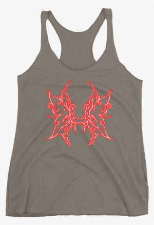 Red Butterfly Horseshoe Tank - Aboutthatprint Everything Hurts And I'm Dying Tank,