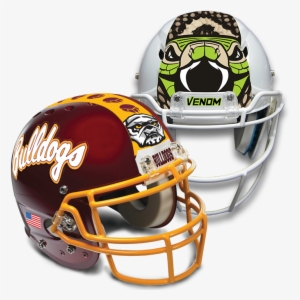 Bulldog Football Helmet Decal