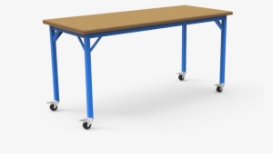 Toro Dura Blue Table With Shoptop® Square, Fixed Legs - Table