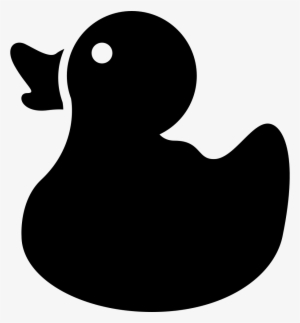 Duckling Side View Silhouette Comments - Rubber Duck Silhouette