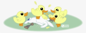 A Bunch Of Baby Ducks, Angel Bunny, Artist - Mlp Duck