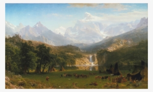 Medium Image - Rocky Mountains Painting Albert Bierstadt
