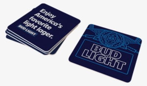 Bud Light Retro Logo Coaster Sleeve - Logo
