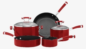 Circulon Contempo 5 Cookware Set Red - Circulon Contempo 5 Cookware Set Red With Free Knife