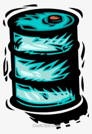 Oil Barrel Royalty Free Vector Clip Art Illustration