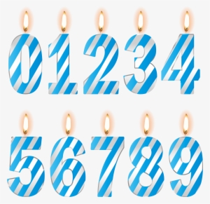 Numbers Birthday Candles Blue Clip Art Image Gallery