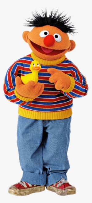 Sesame Street Ernie With Duck Png - Bert & Ernie