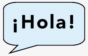 Hola Speech Bubble Image - Hola Speech Bubble Clipart