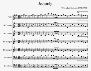 Jeopardy Sheet Music Composed By F/cpl Adam Gislason, - Chicken Pee Wee Ellis Sheet Music
