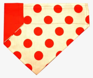 Red Polka Dot Dog Bandana - Paper