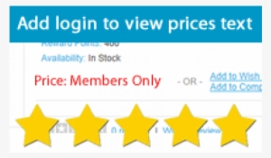 Price Members Only Login To Display Prices - Login To View Price