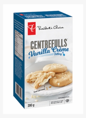 Pc® Centrefulls™ Vanilla Crème Filling White Chocolate - President's Choice Chocolate Cookies
