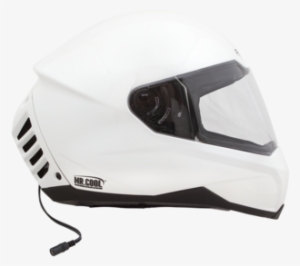 Air Conditioned Helmet In Pearl White - Air Conditioned Helmet